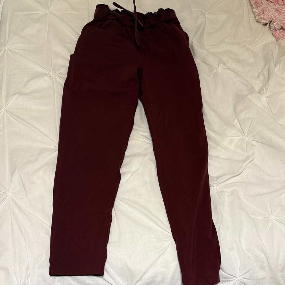 lululemon athletica Burgundy Track Pants